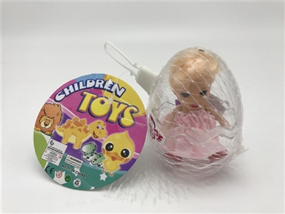 1只高档2.5寸实身凯莉娃娃带梳子加解压环保蛋 - OBL715251