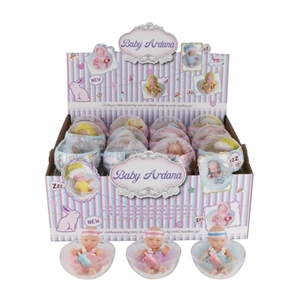 环保PVC球蛋12厘米搪胶睡娃带棉被奶瓶24PC - OBL715269