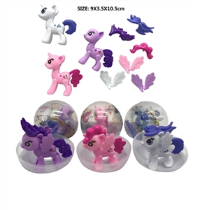 High-grade PVC plastic box assembled Ma Baoli. Three wings of the horse hair can be arbitrary colloc - OBL715300