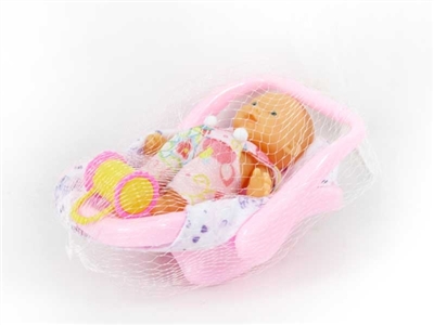 6寸搪胶表情娃带摇篮带手提包 - OBL715924