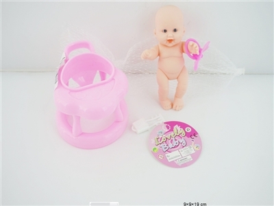 6寸搪胶表情娃带学步车带手环 - OBL715937