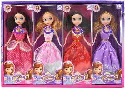 11寸实身索菲亚展示盒8只装带IC音乐 - OBL715952