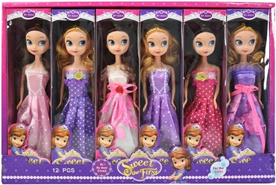 11寸实身索菲亚展示盒12只装 - OBL715953