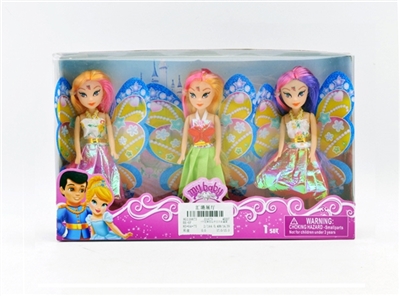 7寸空身花仙子三只彩盒装 - OBL716071