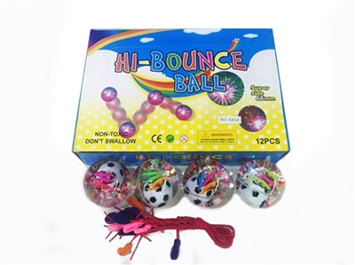 12 flash 6.5 CM football with three fish bounce the ball (with ropes) - OBL717096