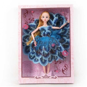 11.5 inch 12 joint Chloe peacock dress barbie - OBL718237