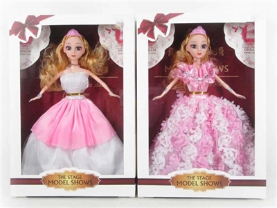 11.5 inch solid body 3 d eyes dress barbie wore the crown two orange - OBL718257