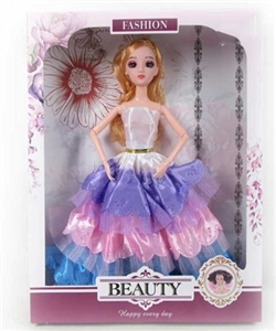 11.5 inch 12 joint 3 d eyes dress barbie - OBL718262