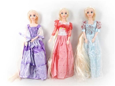 11.5 -inch height skirt three conventional long hair princess - OBL718265