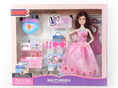 11.5 inch 12 joint wedding dress barbie with hutch defends blister package accessories, love - OBL718267