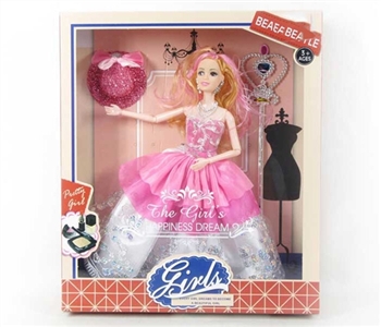 11.5 inch 12 joint wedding dress barbie with accessories - OBL718271