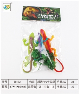 Whistle PVC lizards covered 4 times - OBL718423