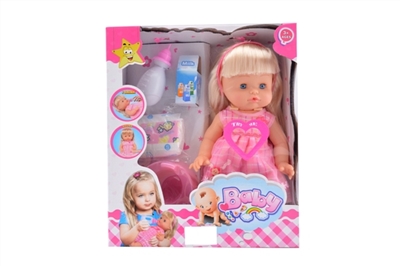 14 inch evade glue can pee baby girl (evade glue hands IC) (bulk) - OBL718513