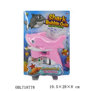 Shark electric music bubble gun (2 bottles of bubble water) - OBL718778