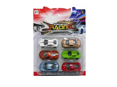 Slide the simulation alloy car 6 pack - OBL718782