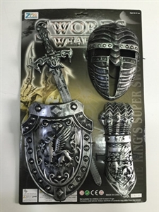 The ancient silver mask singlestick shield wristbands - OBL718810
