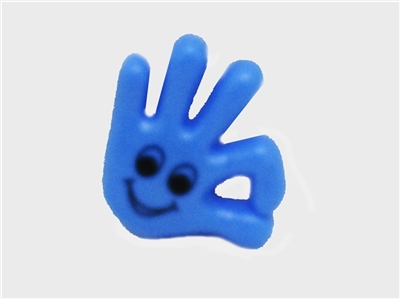 Solid color printing smiling face OK hand to whistle - OBL719005