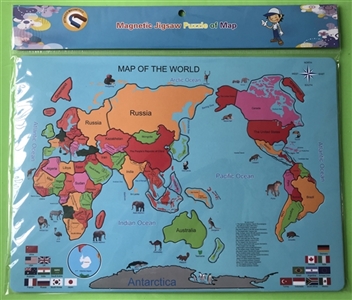English world map magnetic post - OBL719518