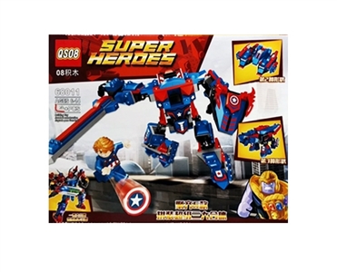260PCS+超级英雄积木套（单款三变，集齐6款拼装超级合体） - OBL719968