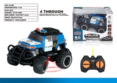 1:43 mini cross-country police Toyota - OBL720290