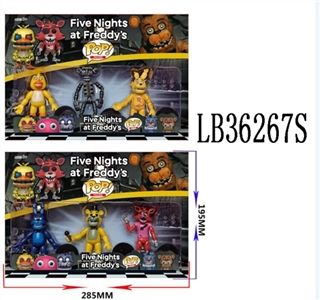 3.8 -inch POP midnight bears three figures 3 only 35 mm round base in bulk - OBL720363