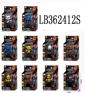 2.5寸Q版POP摇头午夜熊单只公仔+ 1只35MM圆形底座散装 - OBL720367