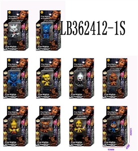 2.5寸Q版POP午夜熊单只公仔+1只35MM圆形底座散装 - OBL720369