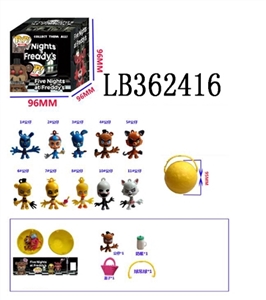 2.5寸Q版POP摇头午夜熊单只95MM球盒装           球有两层收缩膜 - OBL720382