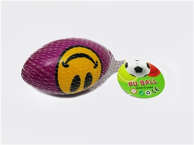 Smiling face PU football - OBL721019
