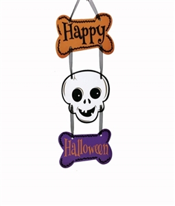 Skull paper hanging door - OBL721273