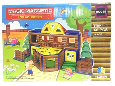 百变磁力片积木(66PCS) - OBL721482
