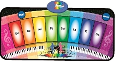 Rainbow music piano blanket - OBL721550