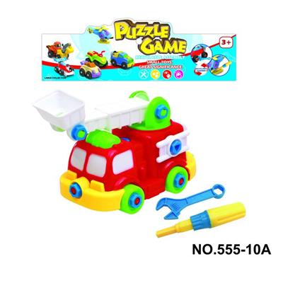Cartoon disassembly and assembly of fire truck - OBL722492