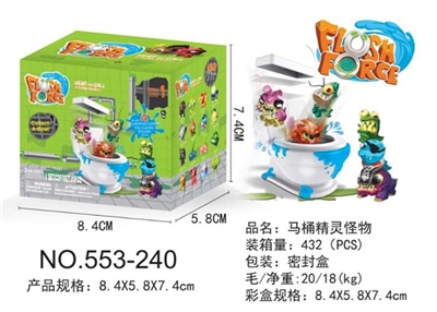 The toilet with two little elves monsters sealed box - OBL722711