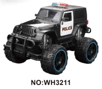 Police car 1:16 four-way remote simulation big round (electric) with light bag - OBL723354