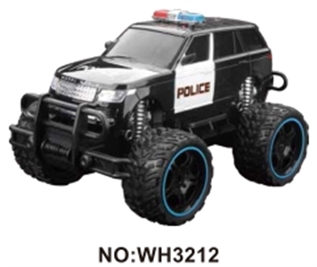 Police car 1:16 four-way remote simulation big round (electric) with light bag - OBL723355