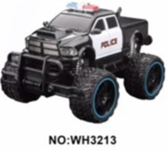 Police car 1:16 four-way remote simulation big round (electric) with light bag - OBL723356