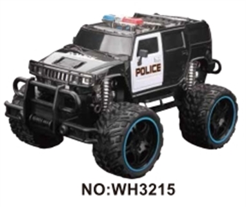 Police car 1:16 four-way remote simulation big round (electric) with light bag - OBL723357