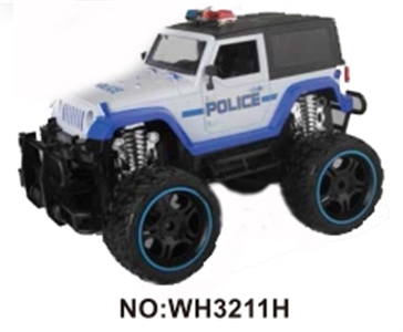 Police car 1:16 four-way remote simulation big round (electric) with light bag - OBL723359