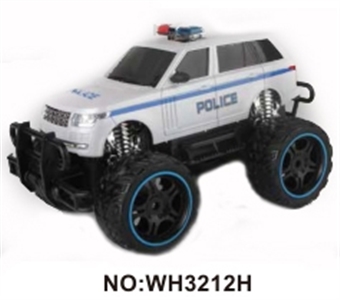 Police car 1:16 four-way remote simulation big round (electric) with light bag - OBL723360
