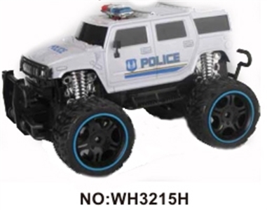Police car 1:16 four-way remote simulation big round (electric) with light bag - OBL723362