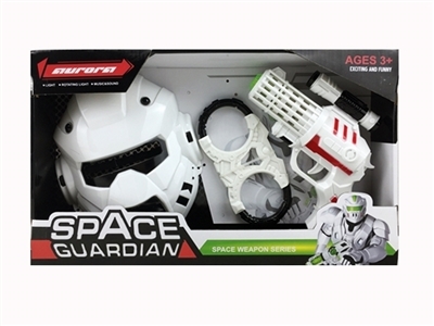 The light music space gun with handcuffs with a mask - OBL723537