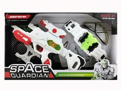 Space gun belt glasses with handcuffs - OBL723550