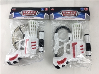 Light music space gun with handcuffs, glasses - OBL723567