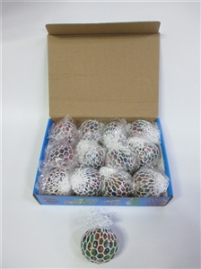 Box 12 6 cm white mesh beads - OBL724739