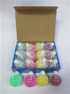 Box 12 grape ball with 6 cm white net - OBL724748