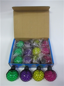 Box 12 grape ball with 6 cm black net - OBL724749