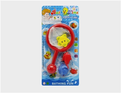 Lining plastic animals with fish - OBL724809