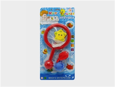 Lining plastic animals with fish - OBL724810