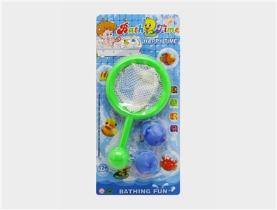 Lining plastic animals with fish - OBL724812